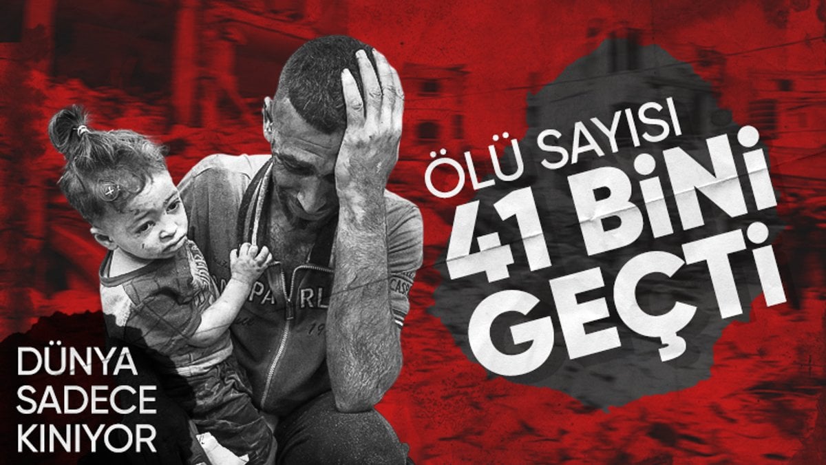 Gazze’de can kaybı 41 bini geçti