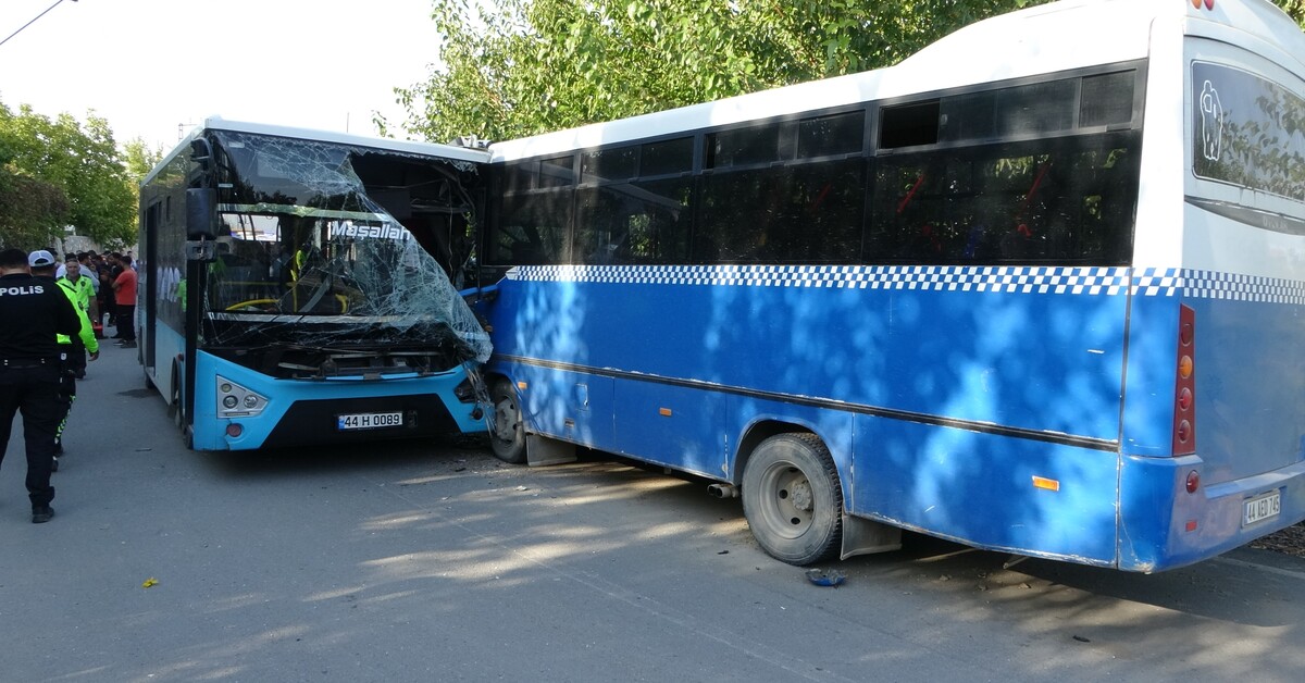24 yaralı! Servis minibüsüyle otobüs çarpıştı