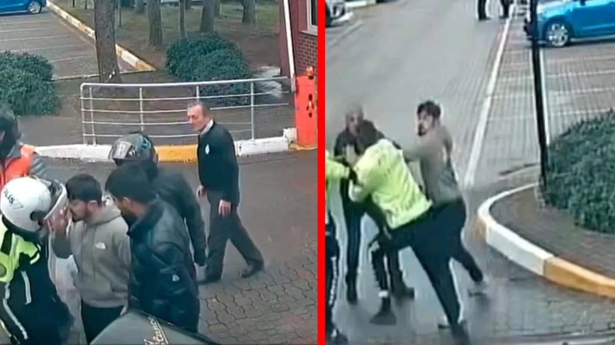 İstanbul’da korkutan anlar: Denetimden kaçtı! Yakalanınca polisin burnunu kırdı! O anlar kamerada!