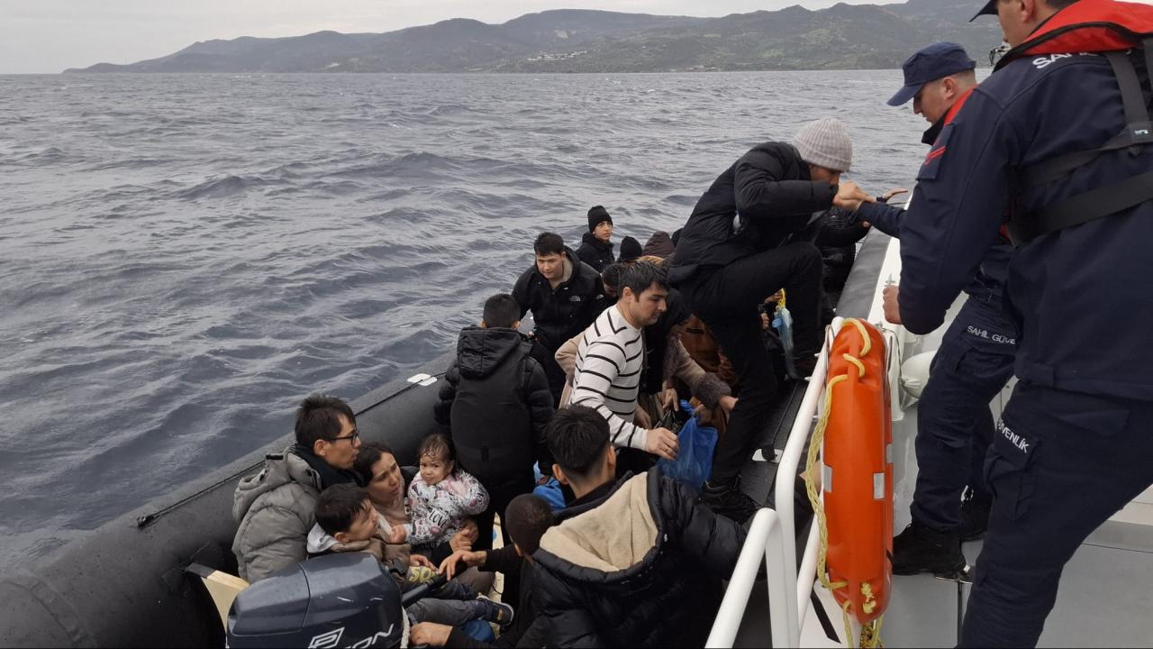 Çanakkale’de 41 düzensiz göçmen yakalandı